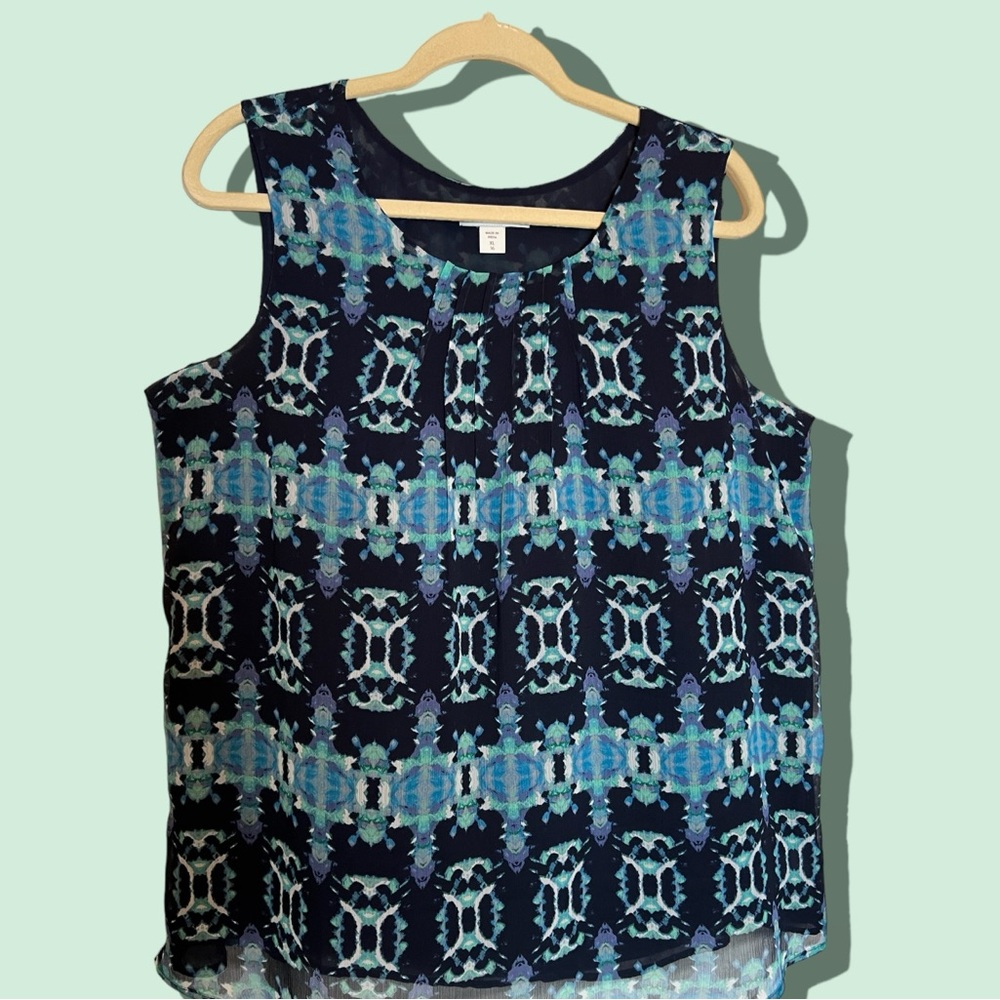 🩶Coldwater Creek XL sleeveless blouse🩶